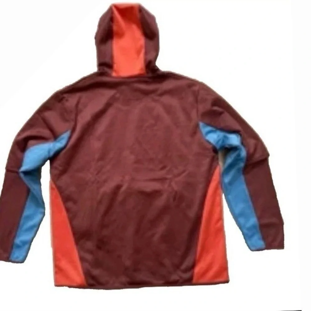 Nike Golf Club Mens Hoodie Maroon Blue Orange Golf Club Logo Tagged‎ L